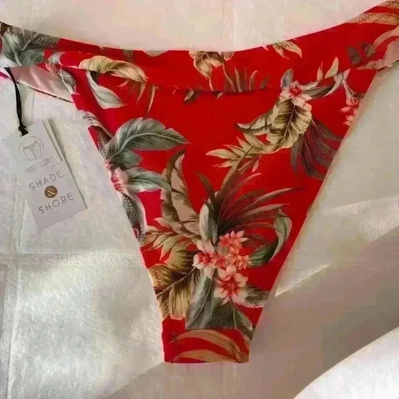 Bikini, 34C top, S bottom, tropical print, shade & shore brand, NWT, vacation! - Picture 5 of 7